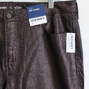 Old Navy O.G Straight Metallic Pants